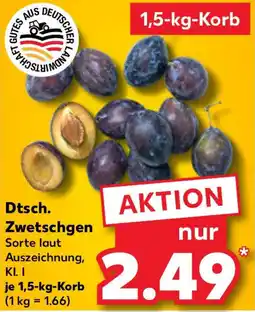Kaufland Dtsch. Zwetschgen Angebot