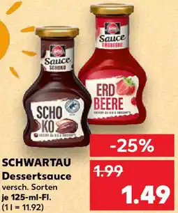 Kaufland SCHWARTAU Dessertsauce Angebot