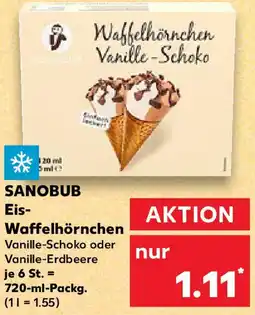 Kaufland SANOBUB Eis Waffelhörnchen Angebot