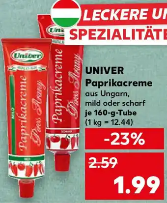 Kaufland UNIVER Paprikacreme Angebot