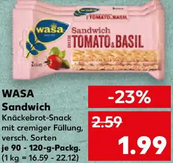 Kaufland WASA Sandwich Angebot