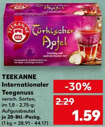 Kaufland TEEKANNE Internationaler Teegenuss Angebot