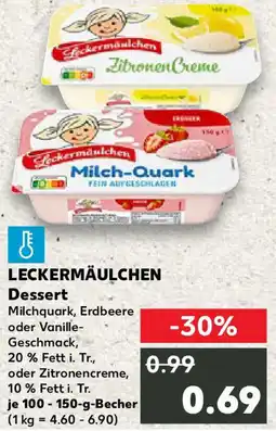 Kaufland LECKERMÄULCHEN Dessert Angebot