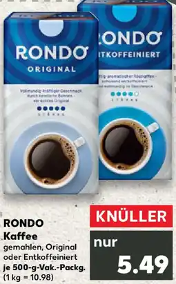 Kaufland RONDO Kaffee Angebot