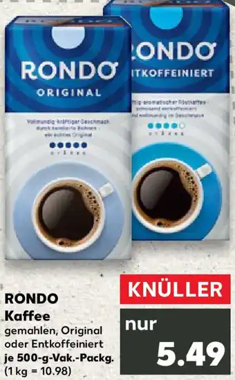 Kaufland RONDO Kaffee Angebot