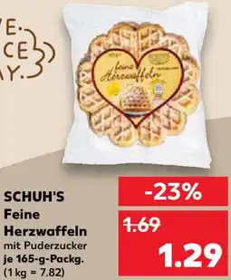 Kaufland SCHUH'S Feine Herzwaffeln Angebot