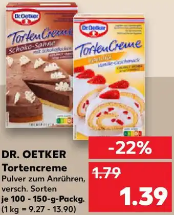 Kaufland DR. OETKER Tortencreme Angebot