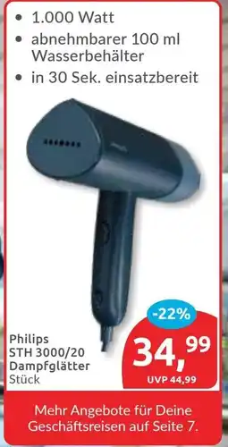 Budni Philips STH 3000/20 Dampfglätter Angebot