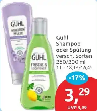 Budni Guhl Shampoo oder Spülung Angebot