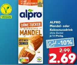 Kaufland ALPRO Mandel oder Kokosnussdrink Angebot