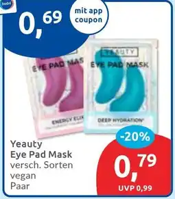 Budni Yeauty Eye Pad Mask Angebot
