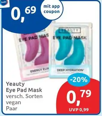 Budni Yeauty Eye Pad Mask Angebot
