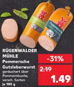 Kaufland RÜGENWALDER MÜHLE Pommersche Gutsleberwurst Angebot