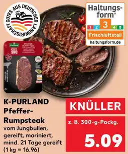 Kaufland K-PURLAND Pfeffer Rumpsteak Angebot