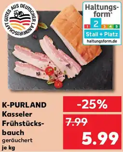 Kaufland K-PURLAND Kasseler Frühstücksbauch Angebot