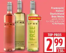 Edeka Frankreich/ Italien/ Deutschland Bree Weine Angebot