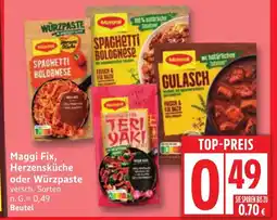 Edeka Maggi Fix, Herzensküche oder Würzpaste Angebot