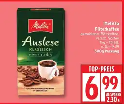 Edeka Melitta Filterkaffee Angebot