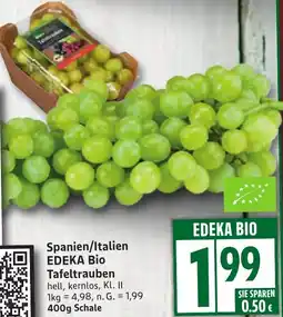 Edeka Spanien/Italien EDEKA Bio Tafeltrauben Angebot