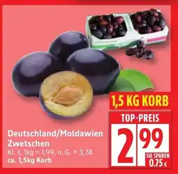 Edeka Deutschland/Moldawien Zwetschen Angebot