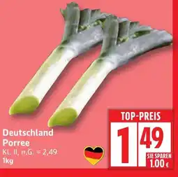 Edeka Deutschland Porree Angebot