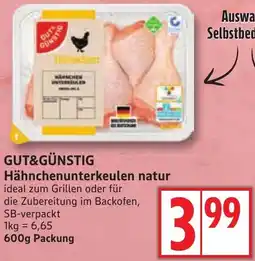 Edeka GUT&GÜNSTIG Hähnchenunterkeulen natur Angebot