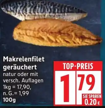 Edeka Makrelenfilet geräuchert Angebot