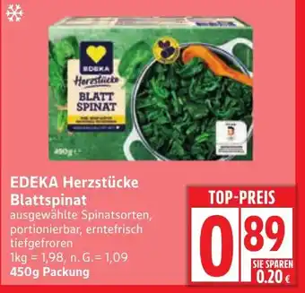 Edeka EDEKA Herzstücke Blattspinat Angebot