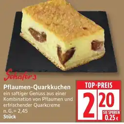 Edeka Schafer's Pflaumen-Quarkkuchen Angebot