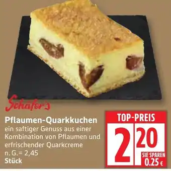 Edeka Schafer's Pflaumen-Quarkkuchen Angebot