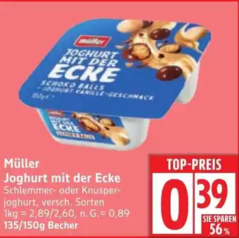 Edeka Müller Joghurt mit der Ecke Angebot