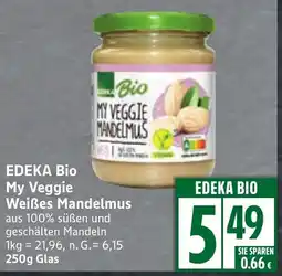 Edeka EDEKA Bio My Veggie Weißes Mandelmus Angebot