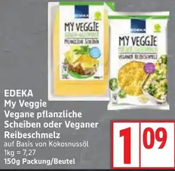 Edeka DEKA My Veggie Vegane pflanzliche Scheiben oder Veganer Reibeschmelz Angebot
