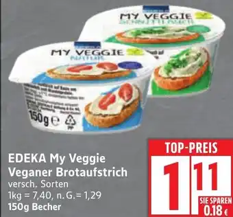 Edeka EDEKA My Veggie Veganer Brotaufstrich Angebot