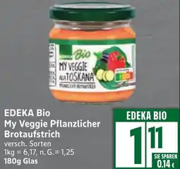 Edeka EDEKA Bio My Veggie Pflanzlicher Brotaufstrich Angebot