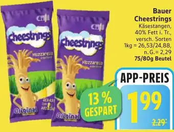 Edeka Bauer Cheestrings Angebot