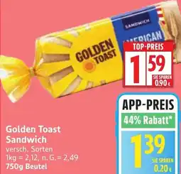 Edeka Golden Toast Sandwich Angebot