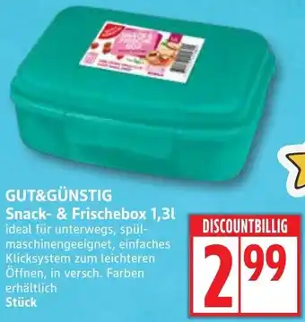 Edeka GUT&GÜNSTIG Snack- & Frischebox 1,3 l Angebot