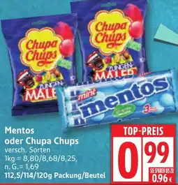 Edeka Mentos oder Chupa Chups Angebot