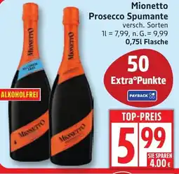 Edeka Mionetto Prosecco Spumante Angebot