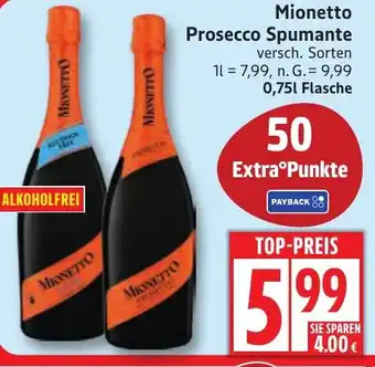 Edeka Mionetto Prosecco Spumante Angebot