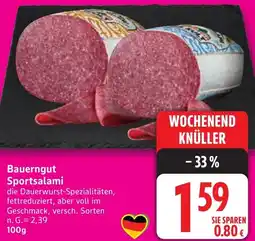 Edeka Bauerngut Sportsalami Angebot