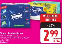 Edeka Tempo Taschentücher Angebot