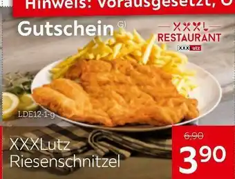 XXXLutz Xxxlutz gutschein riesenschnitzel Angebot