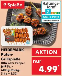 Kaufland HEIDEMARK Puten Grillspieße Angebot