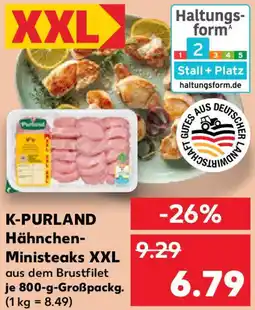 Kaufland K-PURLAND Hähnchen Ministeaks XXL Angebot