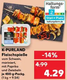 Kaufland K-PURLAND Fleischspieße Angebot