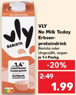 Kaufland VLY No Milk Today Erbsenproteindrink Angebot