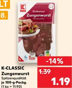 Kaufland K-CLASSIC Zungenwurst Angebot