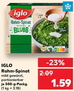 Kaufland IGLO Rahm-Spinat Angebot